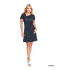 Robe bleue à rayures, chic et confortable pour toutes les occasions